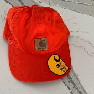 NWT Carhartt Force sweatband orange adjustable cap.
